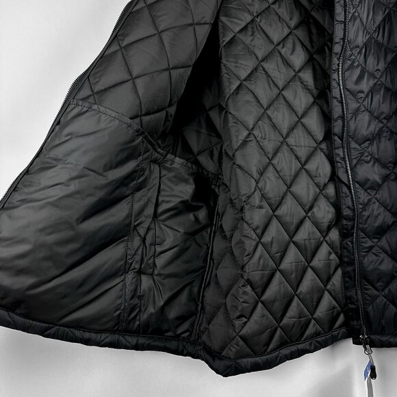 NWT 32 Degrees Heat Women's Full Zip Black Puffer Jacket Quilted | Size L - Picture 7 of 15